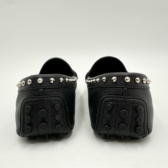 Gucci Horsebit Studded Leather Moccasin Driving Loafers Black - Picture 6 of 10